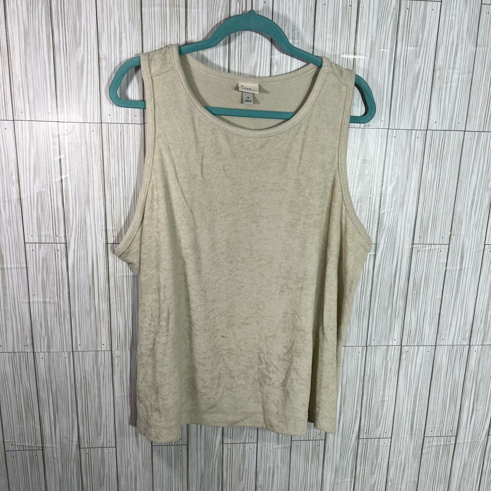 A NEW DAY TERRY COTH FEEL TANK TOP-NWOT